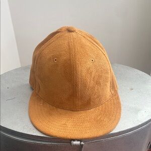 Blank Tan Suede Men's Cap from new era